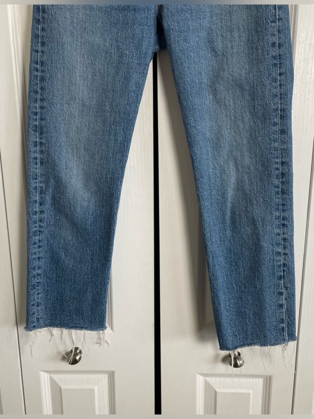 Levi's Premium Wedgie Straight Jeans Women's 27 High Rise Blue Denim Button Fly - Picture 4 of 15
